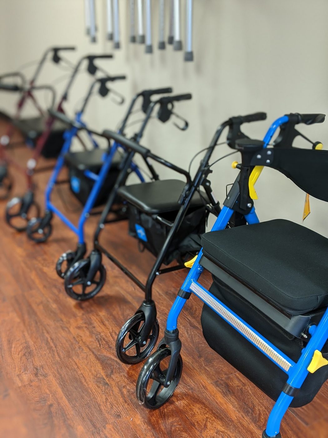 Rollators and walkers